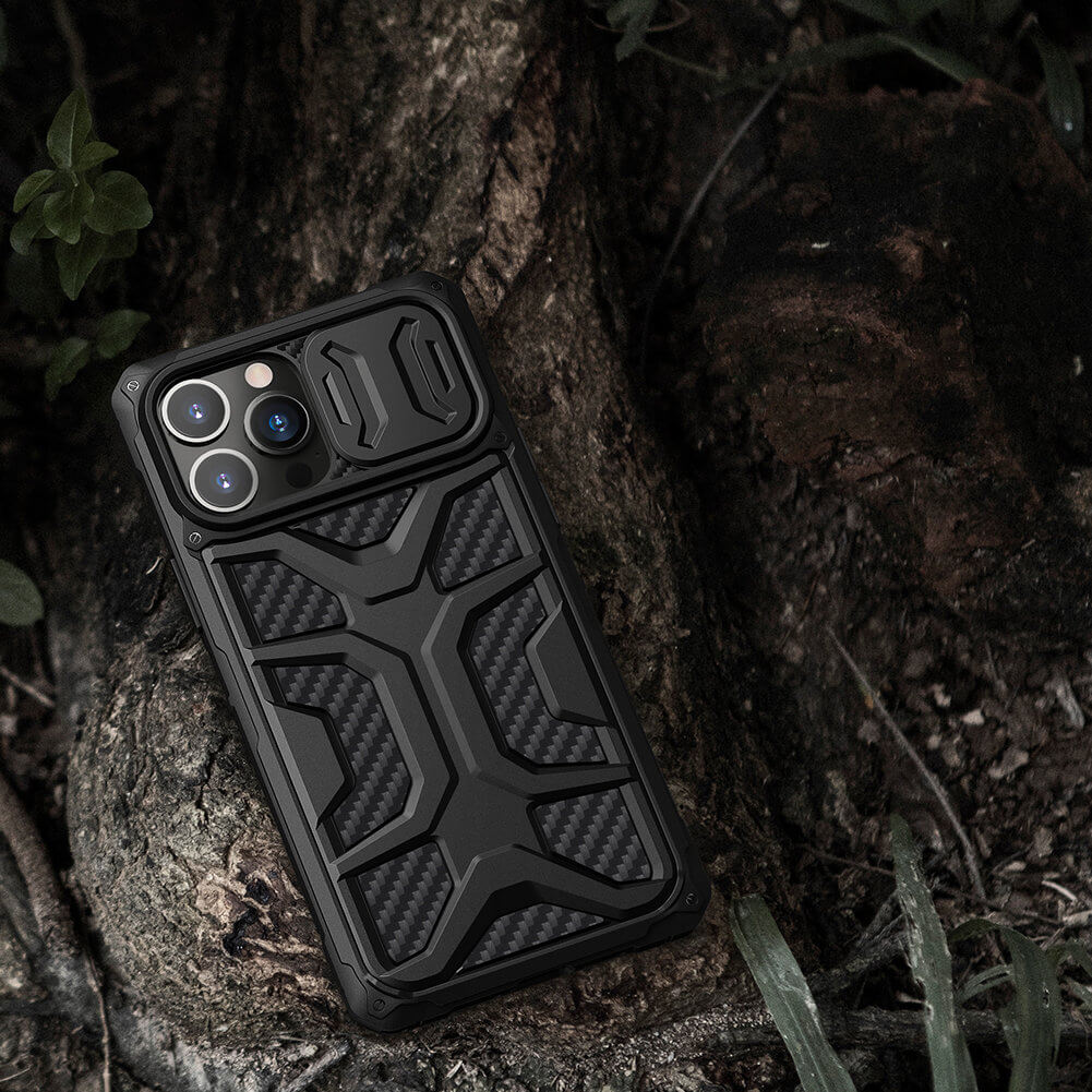 Nillkin iPhone 13 Pro Armored Case with Camera Cover Σκληρή Θήκη με Κάλυμμα για την Κάμερα - Black