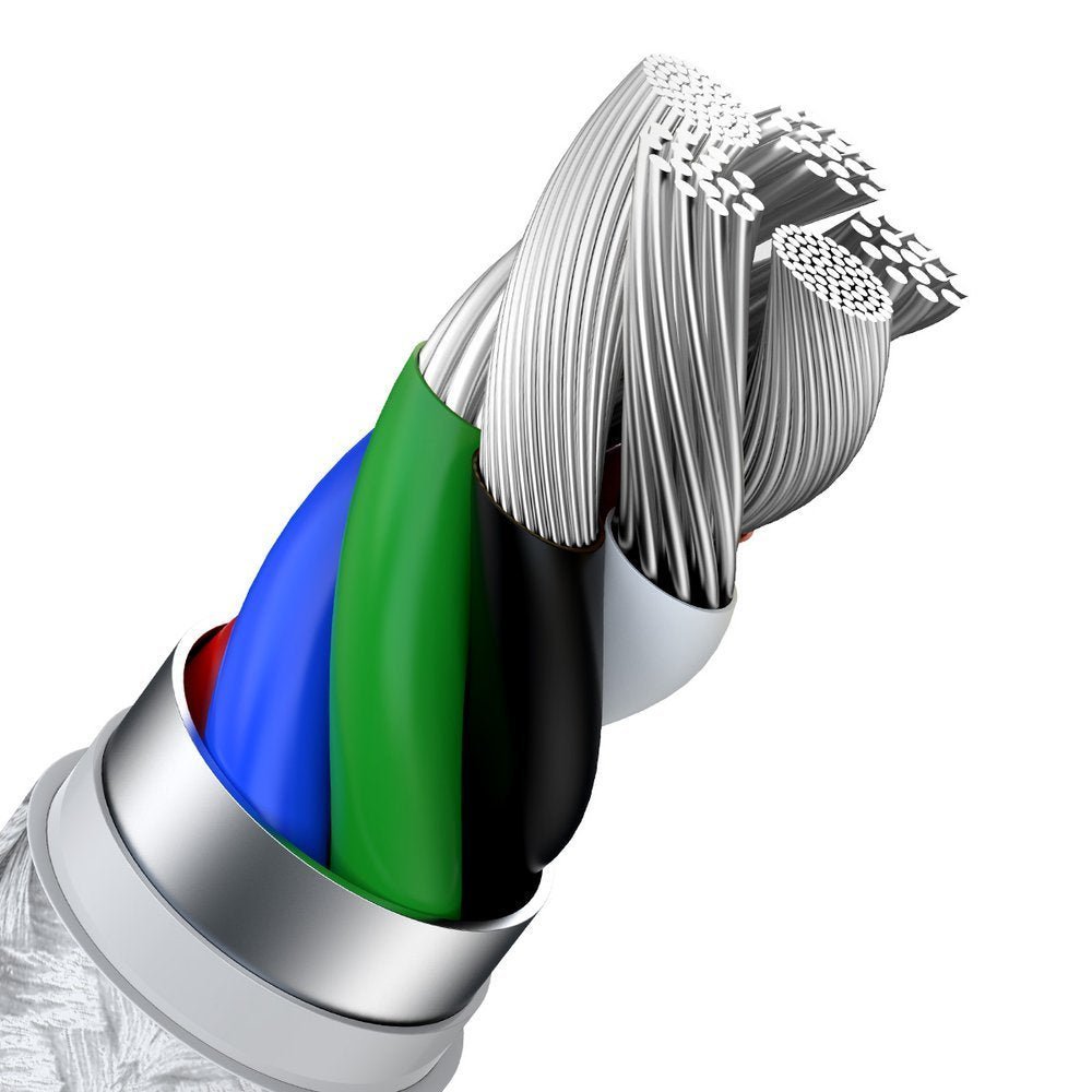 Baseus Cafule Series Metal Data PD 20W - Καλώδιο Δεδομένων και Φόρτισης Type - C to Lightning 2M - White - CATLJK - B02