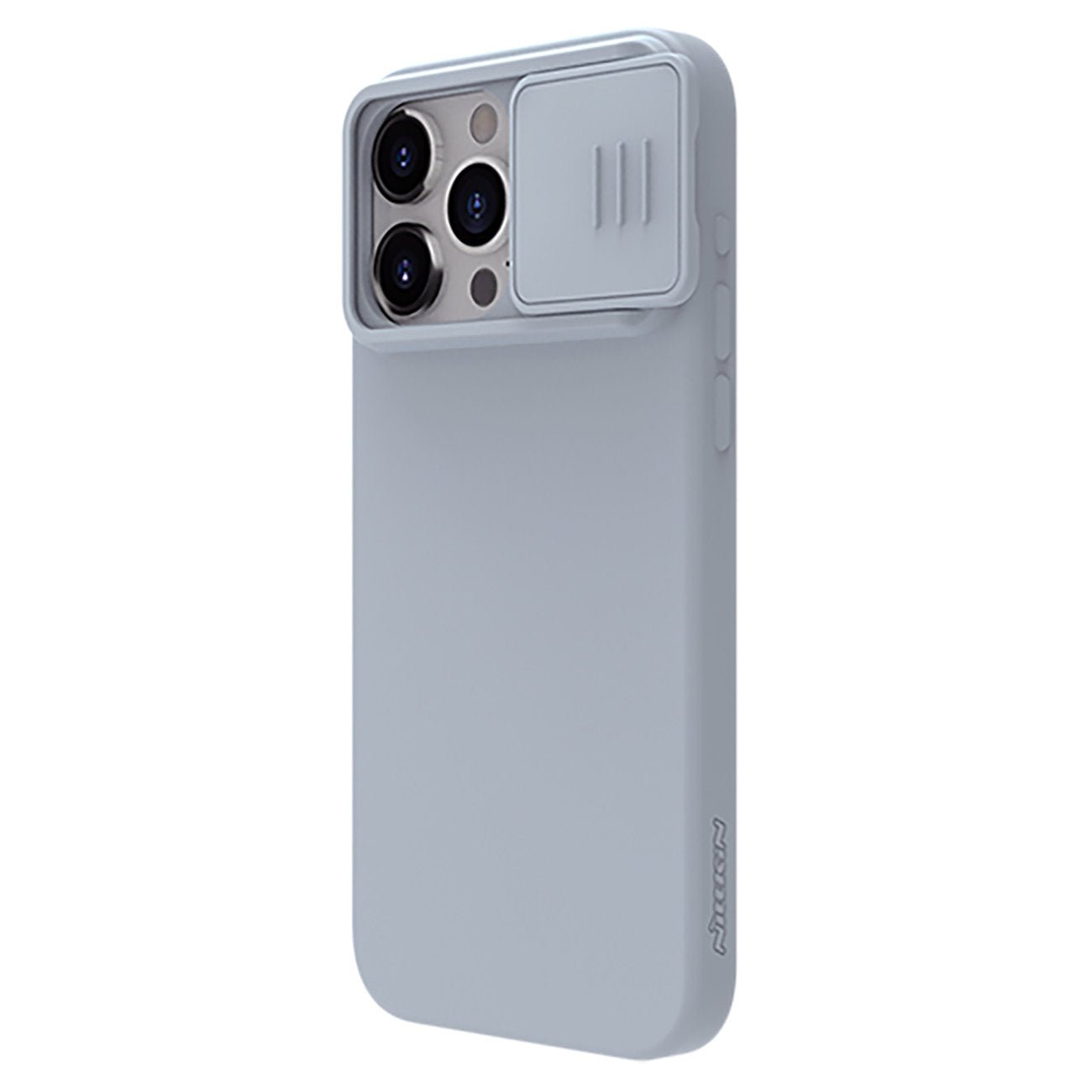 Nillkin iPhone 15 Pro CamShield Silky Θήκη Σιλικόνης με Κάλυμμα για την Κάμερα - Grey