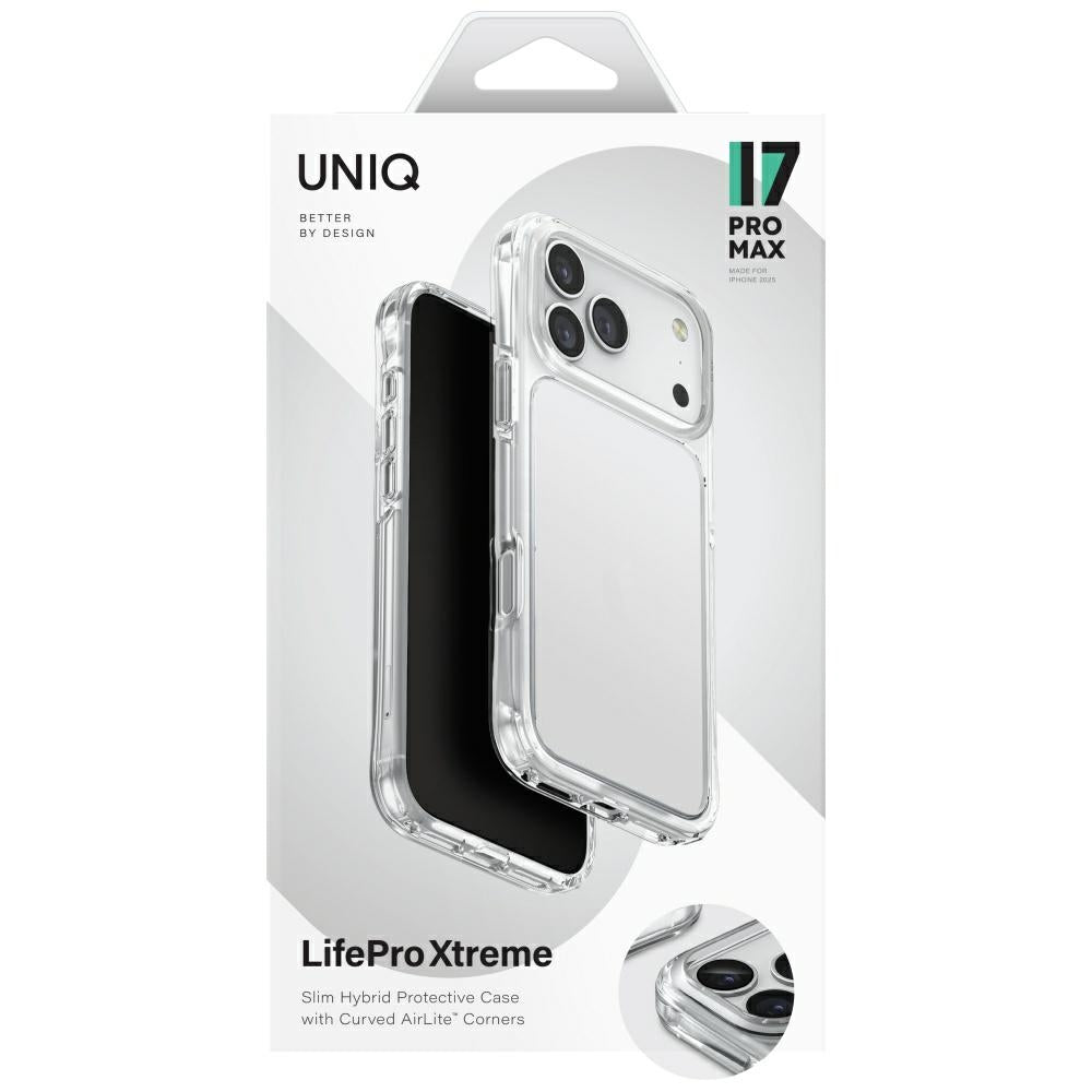 Uniq iPhone 17 Pro Max - LifePro Xtreme - Σκληρή Θήκη με Πλαίσιο Σιλικόνης - Διάφανη