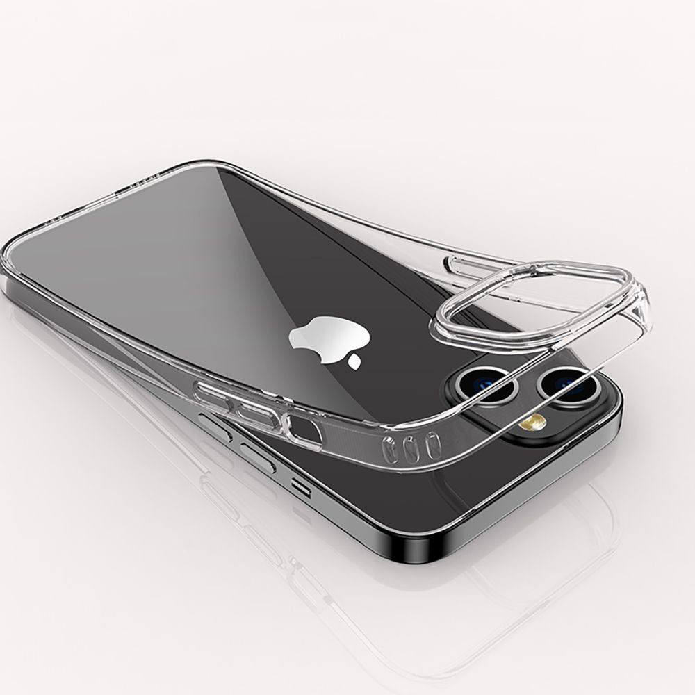 Tech - Protect iPhone 12 / 12 Pro Flexair Hybrid Σκληρή Θήκη με Πλαίσιο Σιλικόνης - Διάφανη