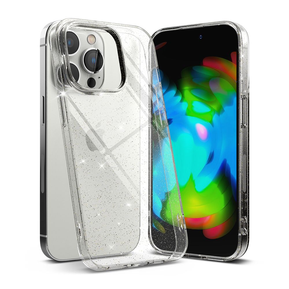 Ringke iPhone 14 Pro Air Ultra Thin TPU Case Λεπτή Θήκη Σιλικόνης - Glitter - Διάφανη