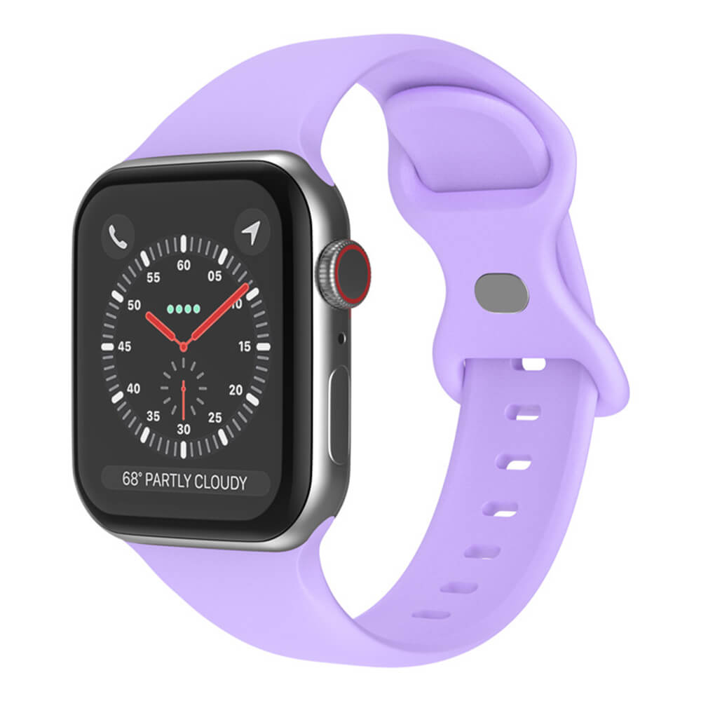 Techsuit W031 Λουράκι Apple Watch 4/5/6/7/8/9/10/11 - SE (1/2/3) - ULTRA (1/2/3) - 44/45/46/49mm Watchband Λαστιχένιο - Purple