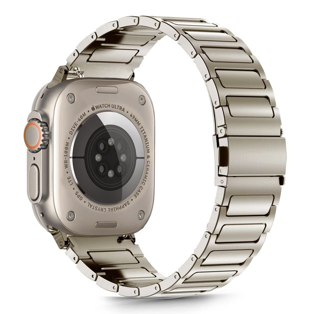 Tech - Protect Λουράκι Apple Watch 8/9/10/11 - SE (1/2/3) - Ultra (1/2/3) – 44/45/46/49mm Stainless Classic από Ανοξείδωτο Ατσάλι - Titanium