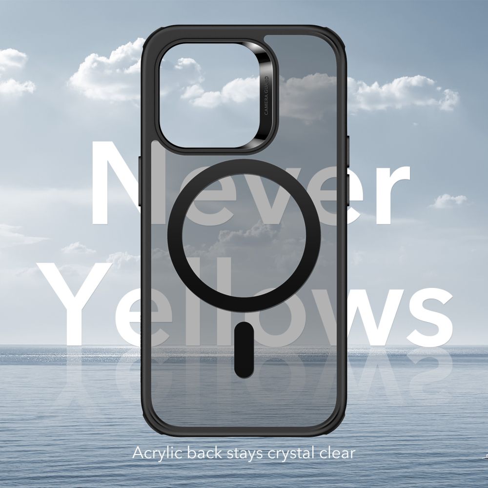 ESR iPhone 14 Pro Max Classic Hybrid Halolock Σκληρή Θήκη με Πλαίσιο Σιλικόνης και MagSafe - Frosted Black