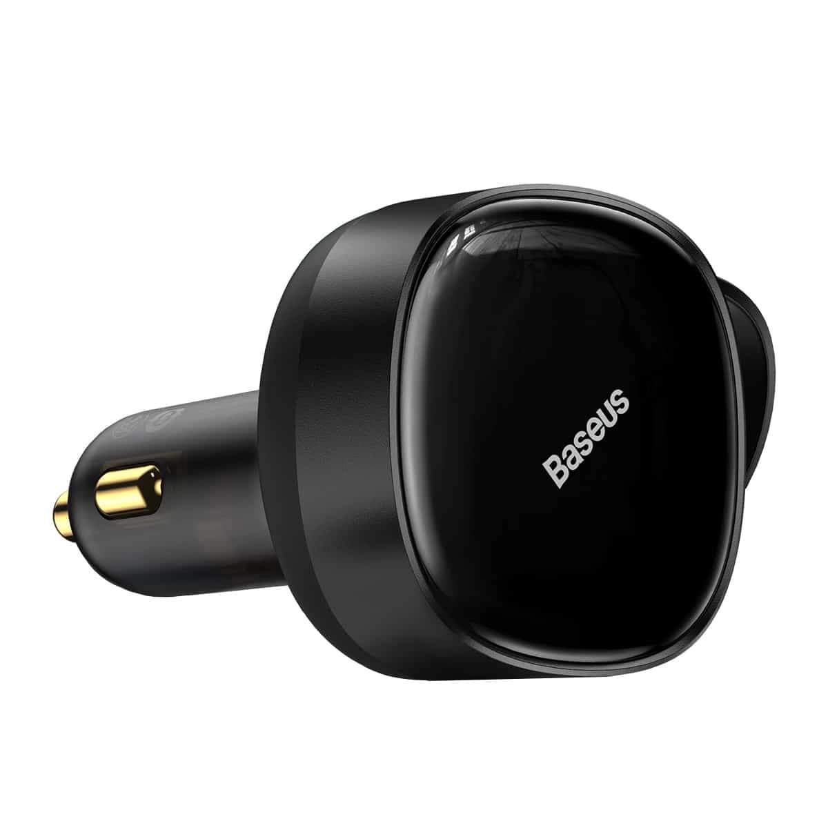 Baseus Enjoyment Retractable 2 - in - 1 Fast Car Charger Φορτιστής Αυτοκινήτου με 2 Ενσωματωμένα Καλώδια Type - C 33W - Black - C00035500111 - 00