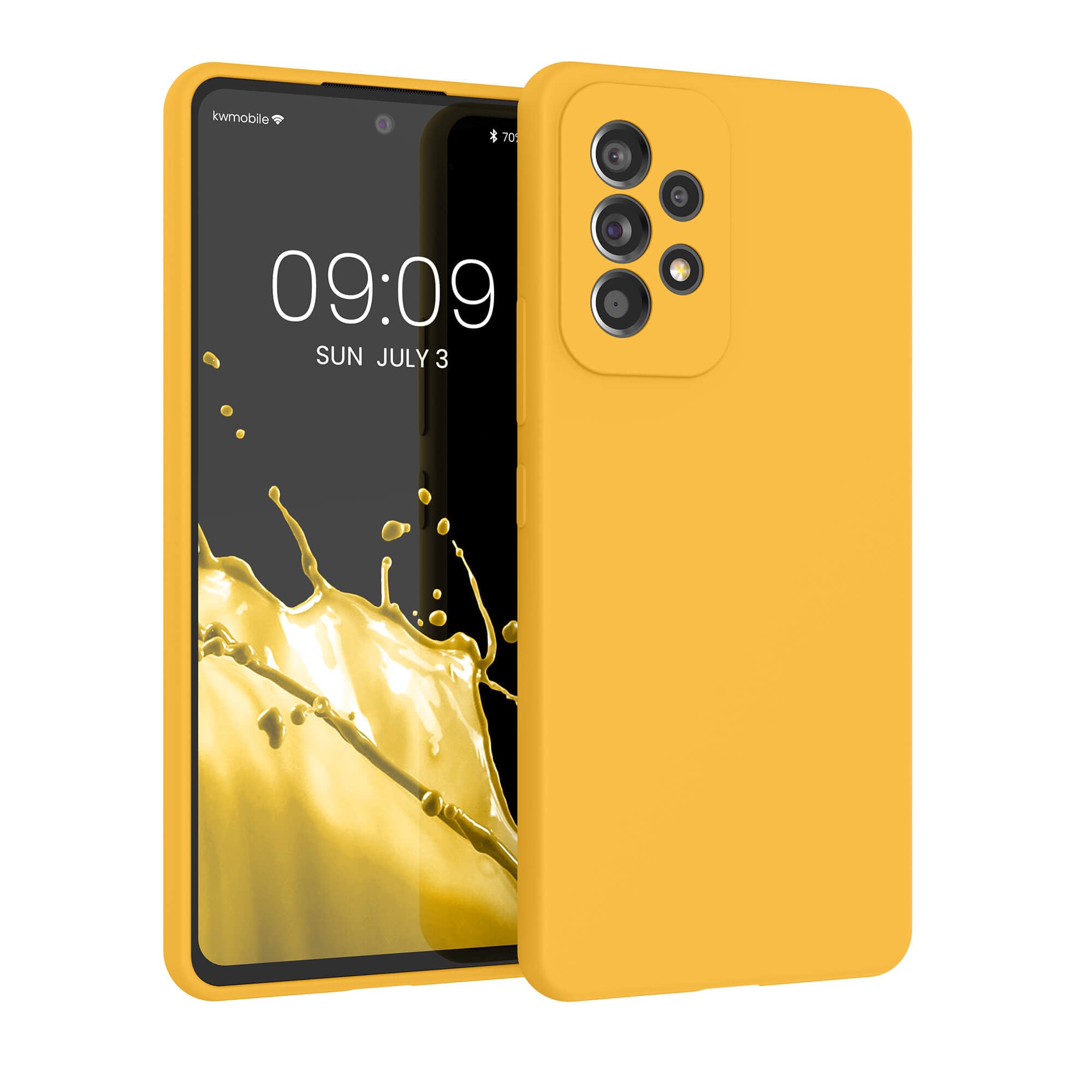 KW Samsung Galaxy A53 5G Θήκη Σιλικόνης Rubber TPU - Mango - 57835.191