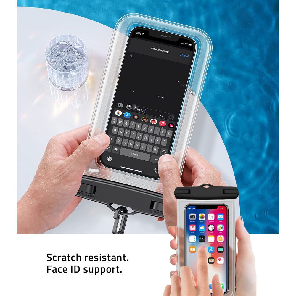 Tech - Protect Universal Αδιάβροχη Θήκη για Smartphones 6.9'' - Clear / Blue