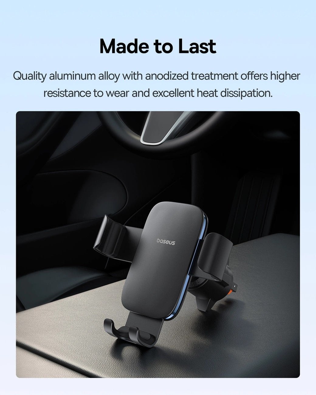 Baseus Metal Age 3 Gravity Car Air Vent Mobile Holder - Universal Βάση Αυτοκινήτου Αεραγωγού - Black - BS - CM028