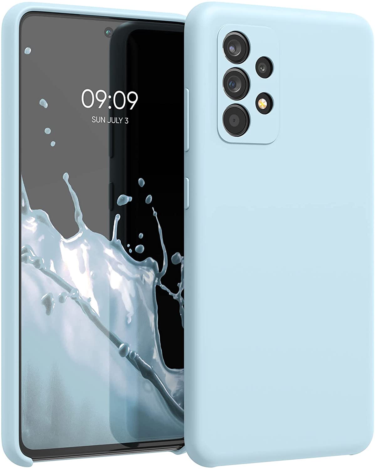 KW Samsung Galaxy A52 / A52 5G / A52s 5G Θήκη Σιλικόνης Rubber TPU - Pastel Blue - 54347.177