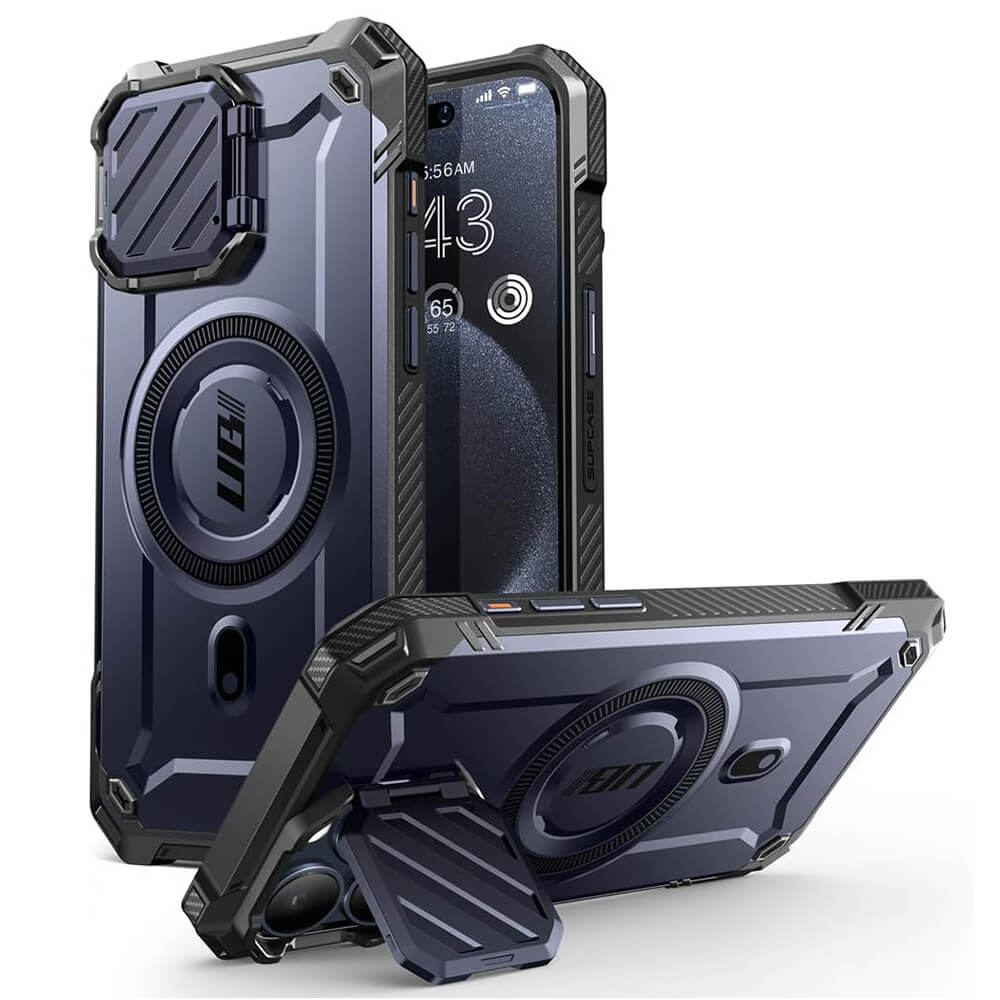 Supcase iPhone 15 Pro Max - Unicorn Beetle XT MagSafe - Σκληρή Θήκη με Προστασία Κάμερας / Stand - Mountain