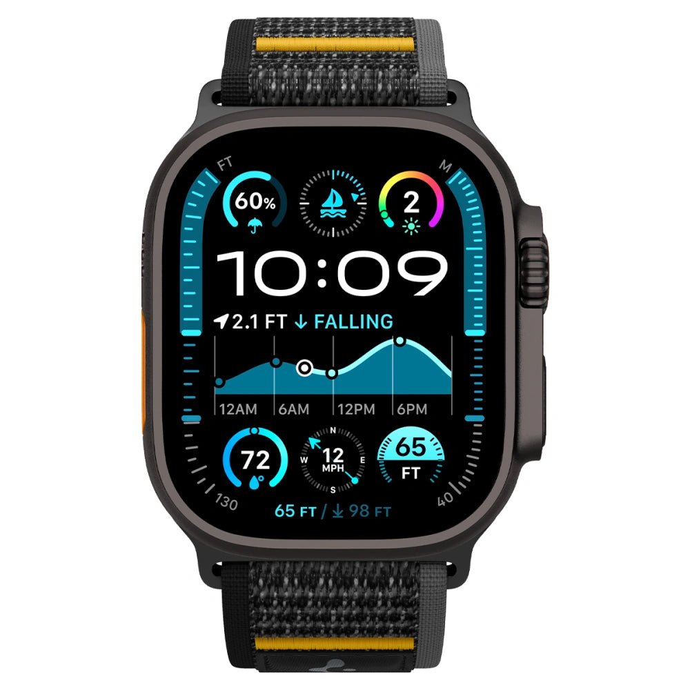 Spigen Λουράκι Apple Watch 8/9/10/11 - SE (1/2/3) - Ultra (1/2/3) – 44/45/46/49mm - Athlex Air - Active Black