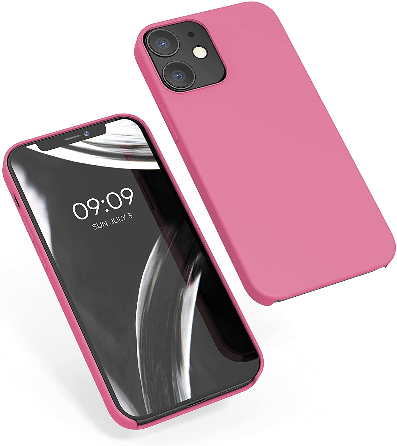 KW iPhone 12 / iPhone 12 Pro Θήκη Σιλικόνης Rubber TPU - Bubblegum Pink - 52641.212