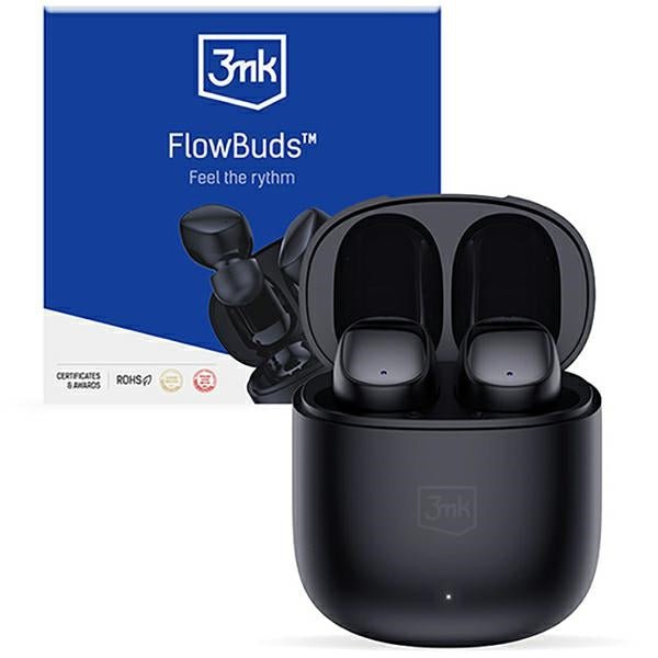 3MK FlowBuds - Bluetooth 5.3 - Ασύρματα ακουστικά για Κλήσεις / Μουσική - Black