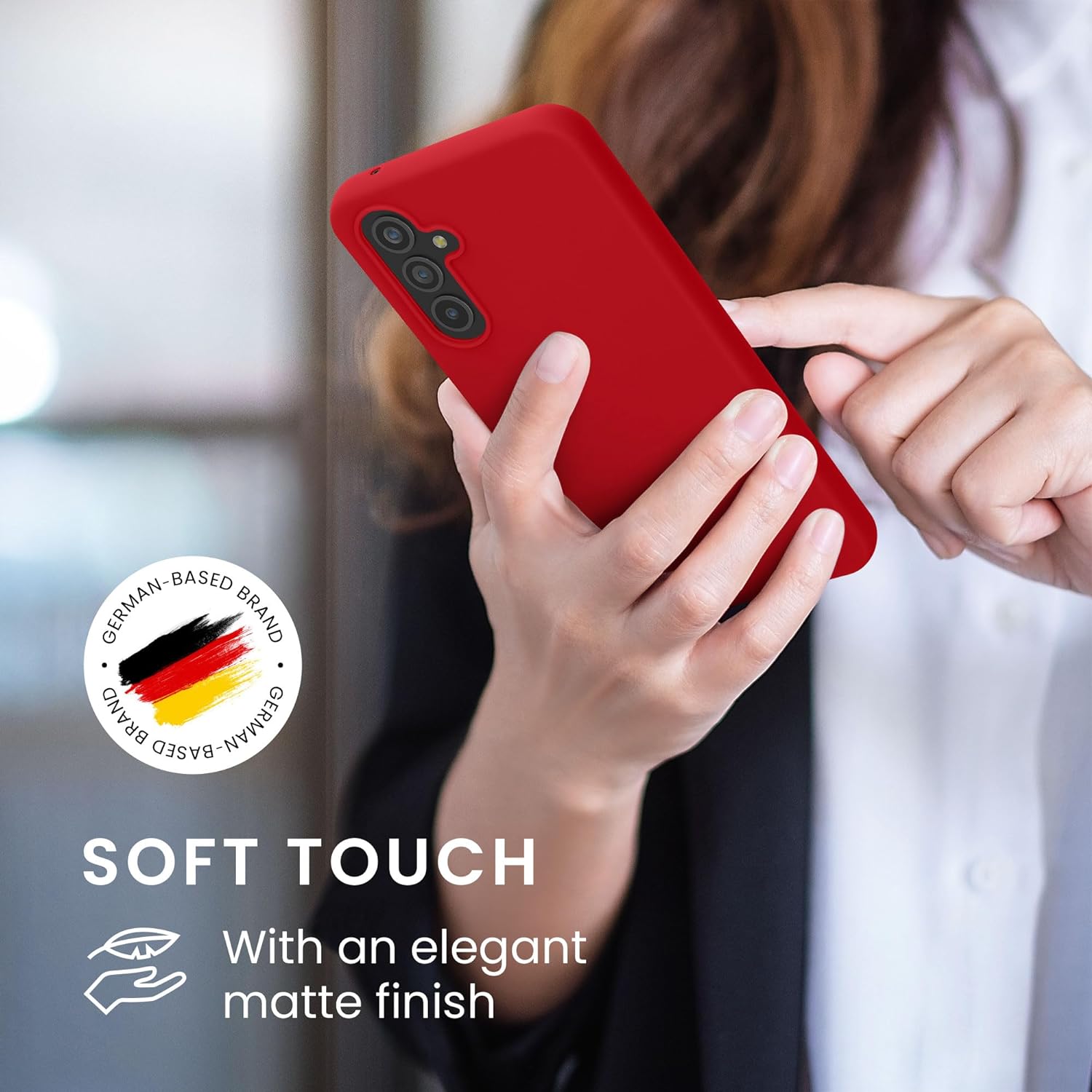 KW Samsung Galaxy A54 5G Θήκη Σιλικόνης TPU - Classic Red