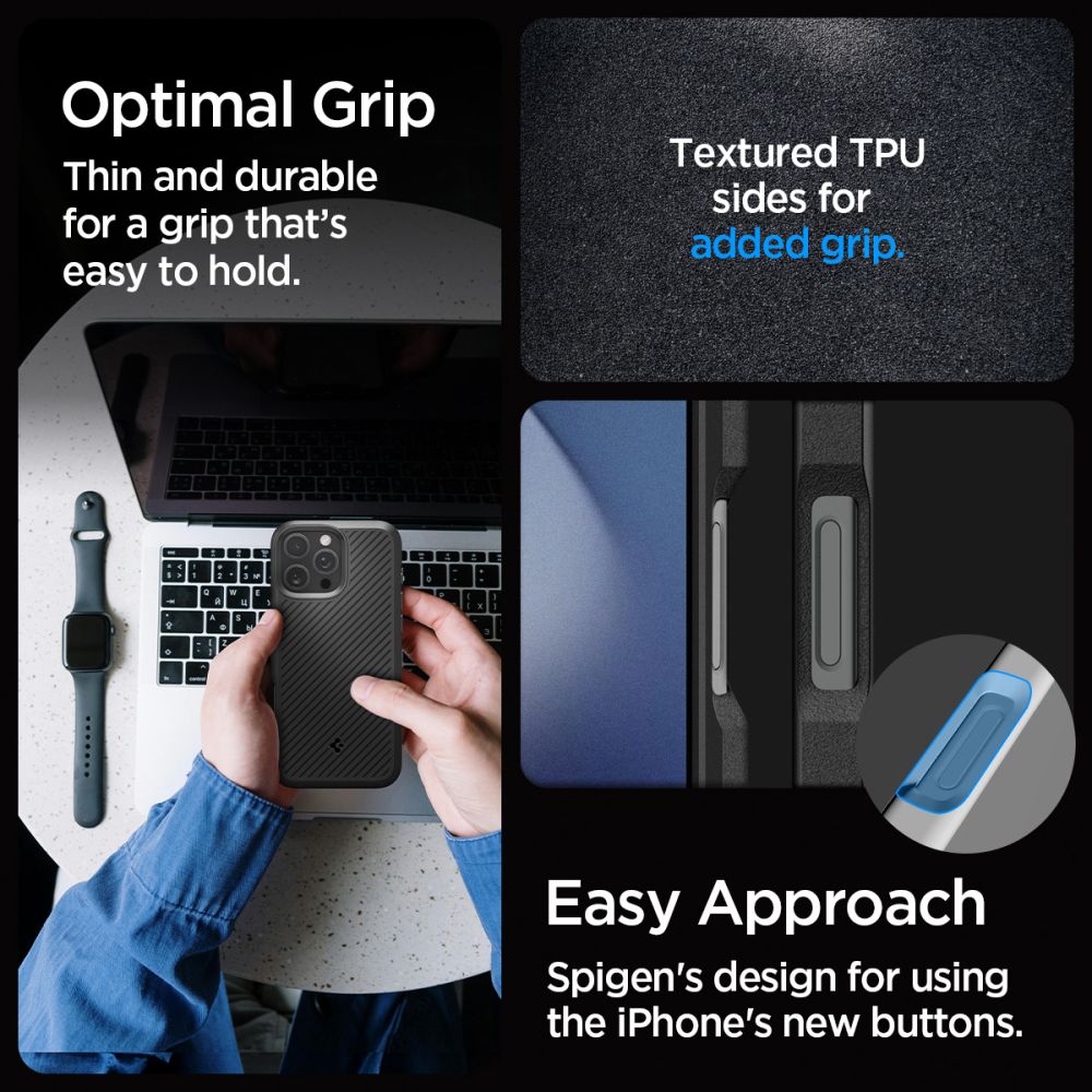 Spigen iPhone 16 Pro Θήκη TPU Core Armor - Matte Black
