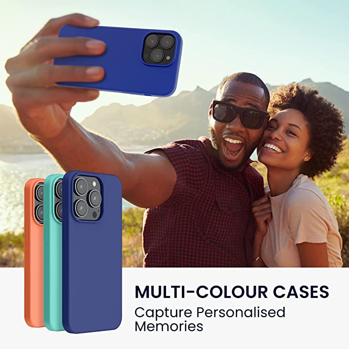 KW iPhone 14 Pro Max Θήκη Σιλικόνης Rubberized TPU - Baltic Blue - 59074.134