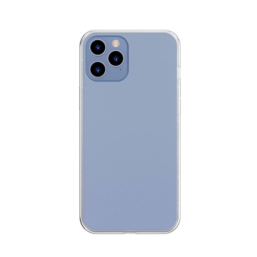 Baseus iPhone 12 Pro Max Frosted Glass Θήκη με Πλαίσιο Σιλικόνης και Όψη Γυαλιού Tempered Glass - White - WIAPIPH67N - WS02