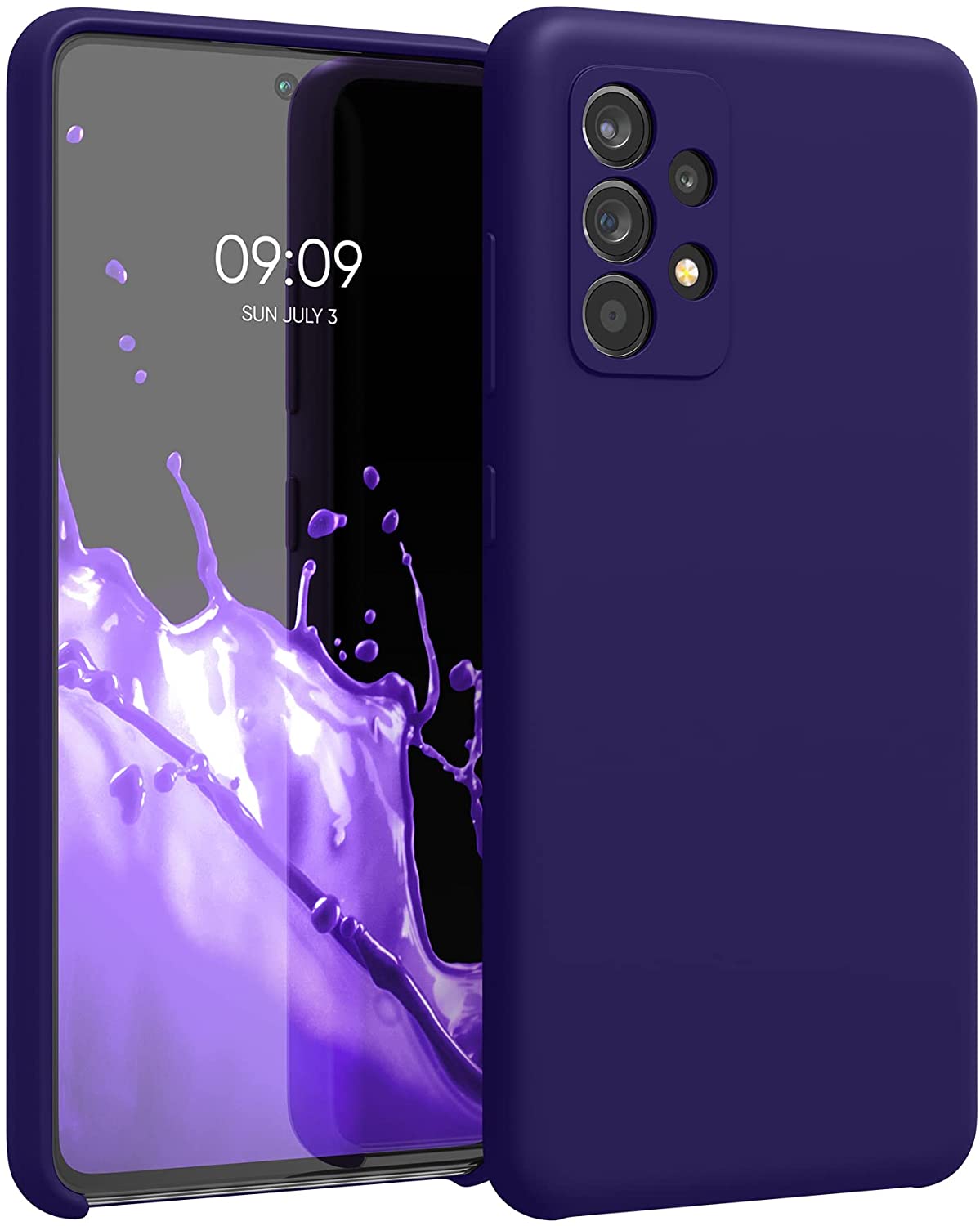 KW Samsung Galaxy A52 / A52 5G / A52s 5G Θήκη Σιλικόνης Rubber TPU - Velvet Blue - 54347.226