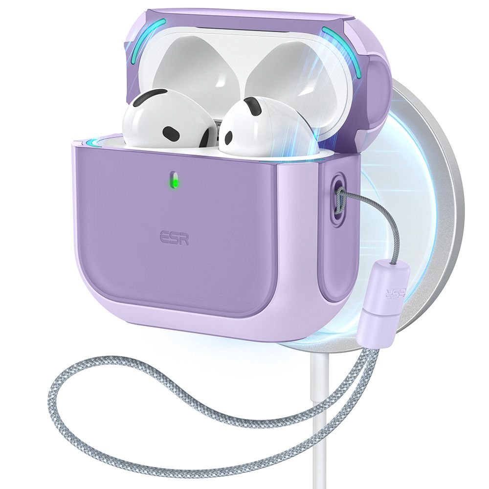 ESR AirPods 4 Θήκη Σιλικόνης με MagSafe - Orbit Halolock - Purple