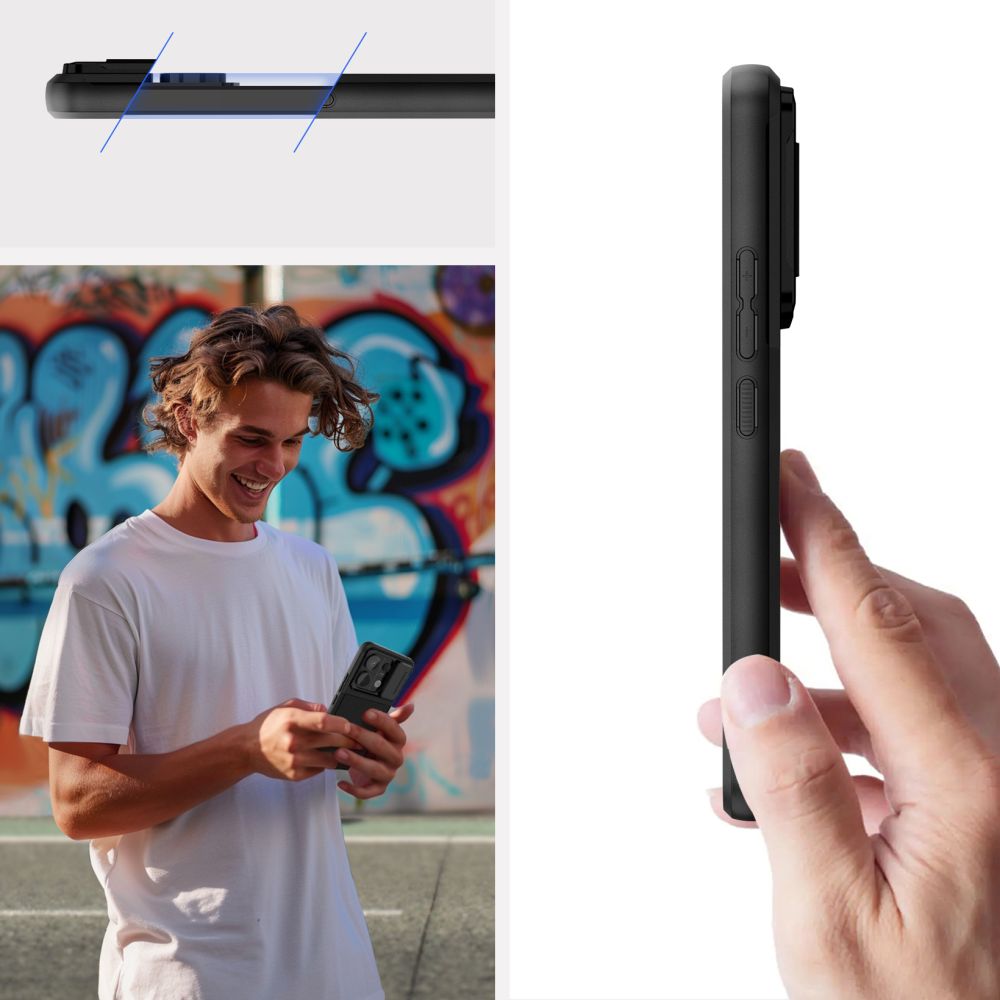 Tech - Protect Xiaomi Redmi Note 13 Pro 5G / Poco X6 5G Velar Cam+ Θήκη Σιλικόνης με Κάλυμμα για την Κάμερα - Black