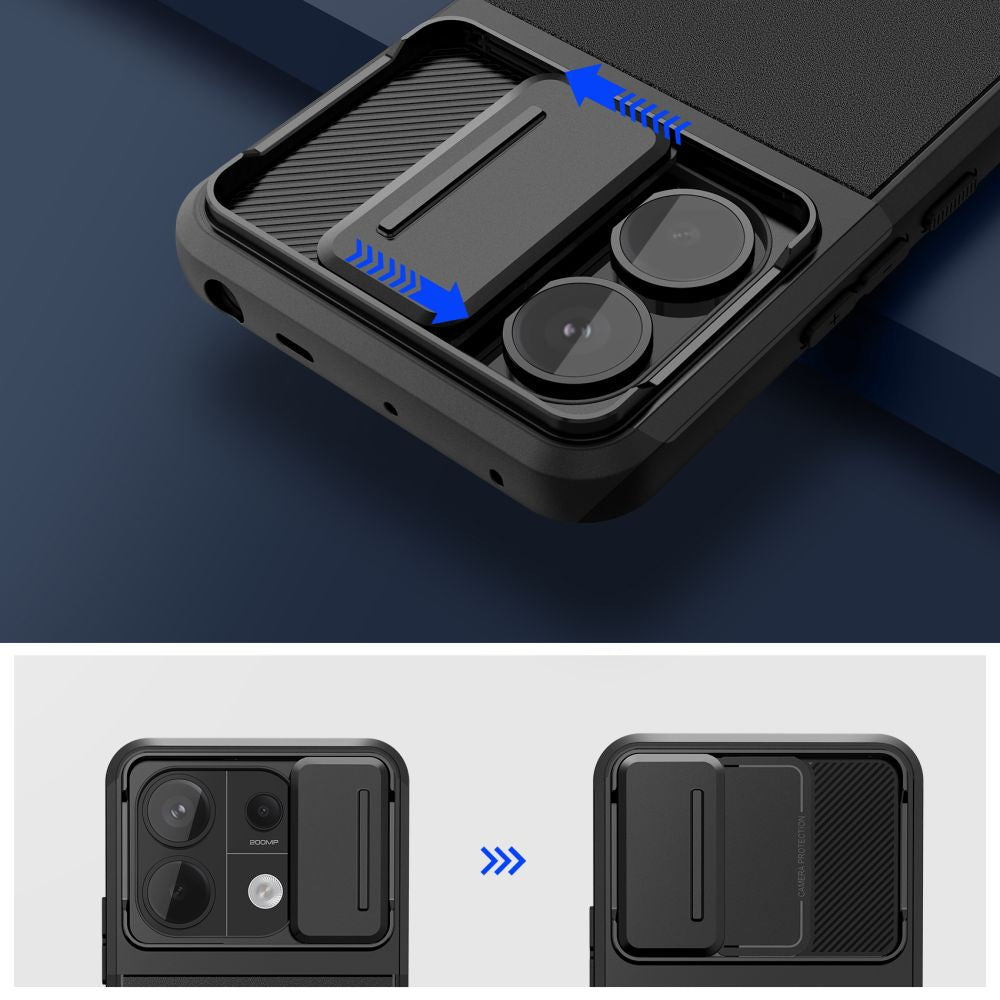 Tech - Protect Xiaomi Redmi Note 13 Pro 5G / Poco X6 5G Velar Cam+ Θήκη Σιλικόνης με Κάλυμμα για την Κάμερα - Black