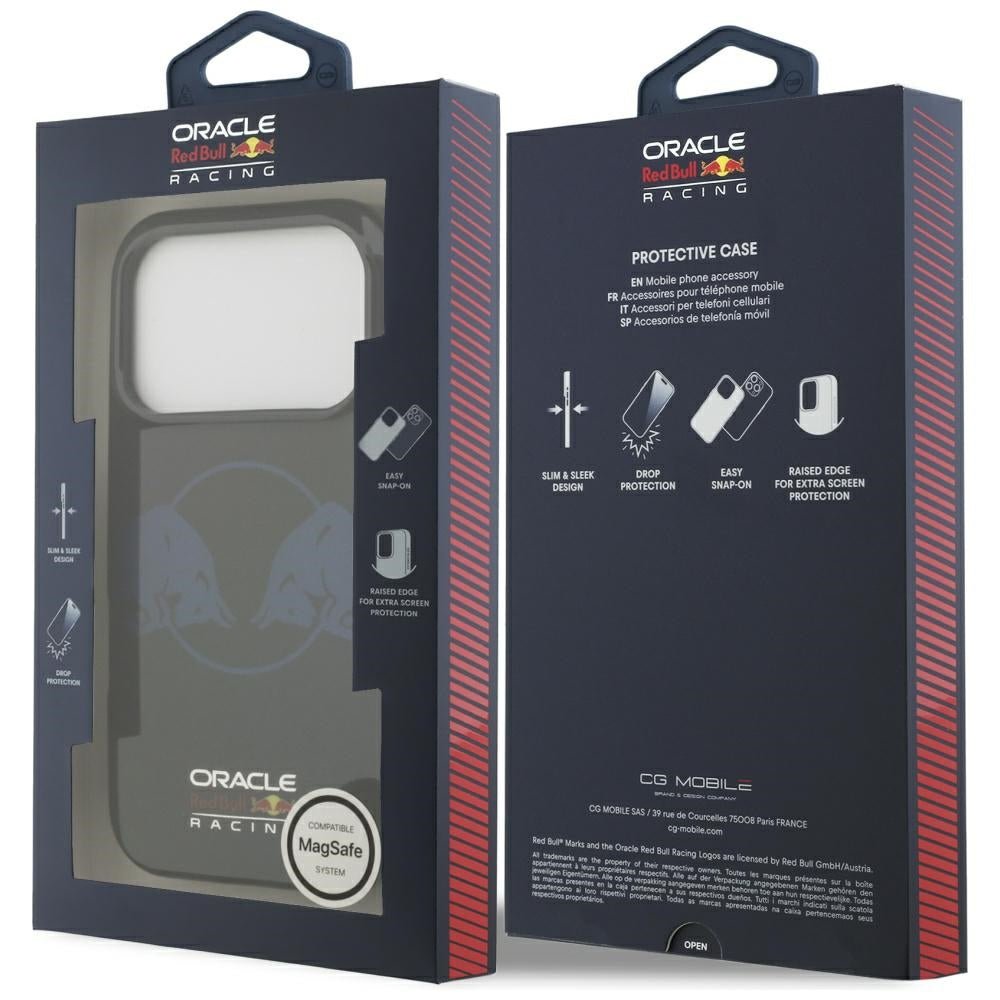 Red Bull iPhone 17 Pro - IML Transparent Two Bulls MagSafe - Σκληρή Θήκη με Πλαίσιο Σιλικόνης - Navy Blue - RBHMP17L24HIDBV