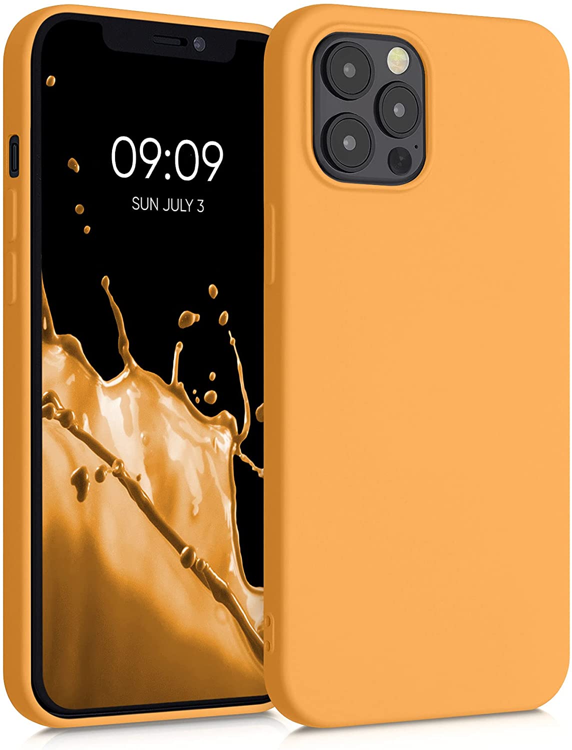 KW iPhone 12 Pro Max Θήκη Σιλικόνης Rubberized TPU - Marigold - 52714.217