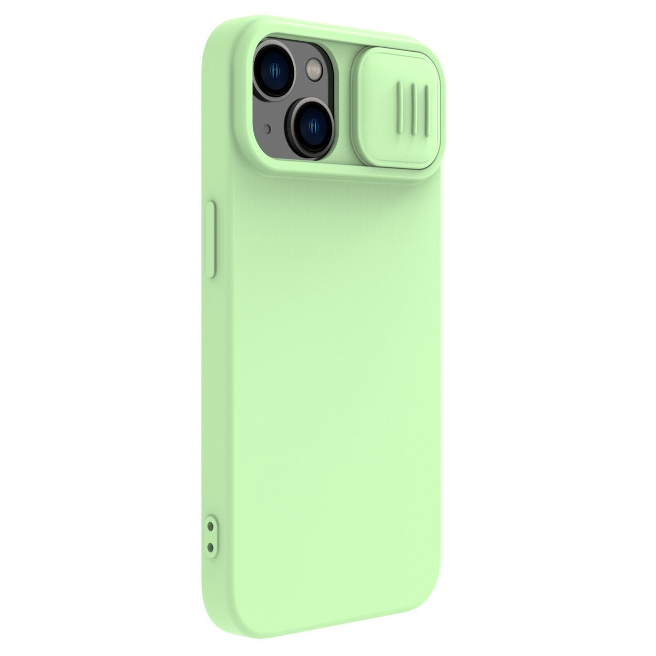 Nillkin iPhone 15 CamShield Silky Θήκη Σιλικόνης με Κάλυμμα για την Κάμερα - Mint