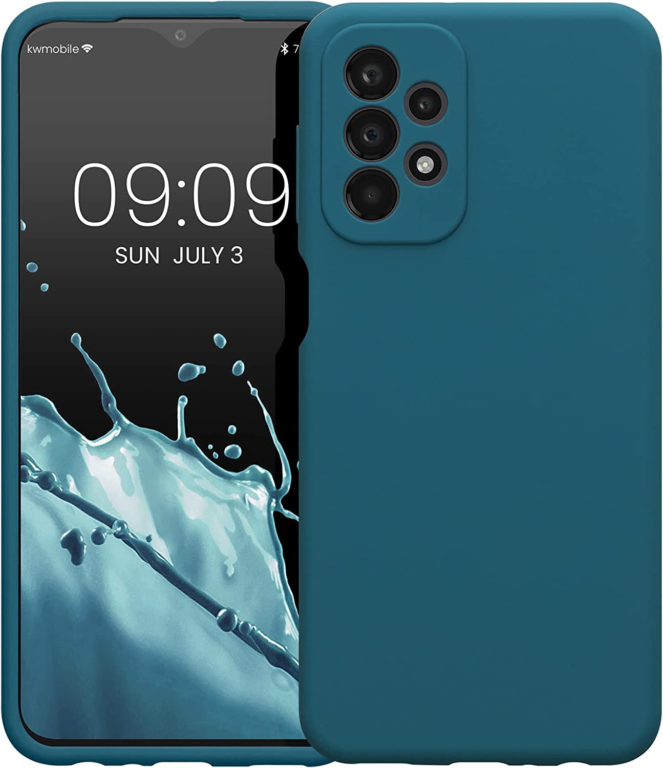 KW Samsung Galaxy A23 5G Θήκη Σιλικόνης Rubberized TPU - Matte Petrol - 57829.57