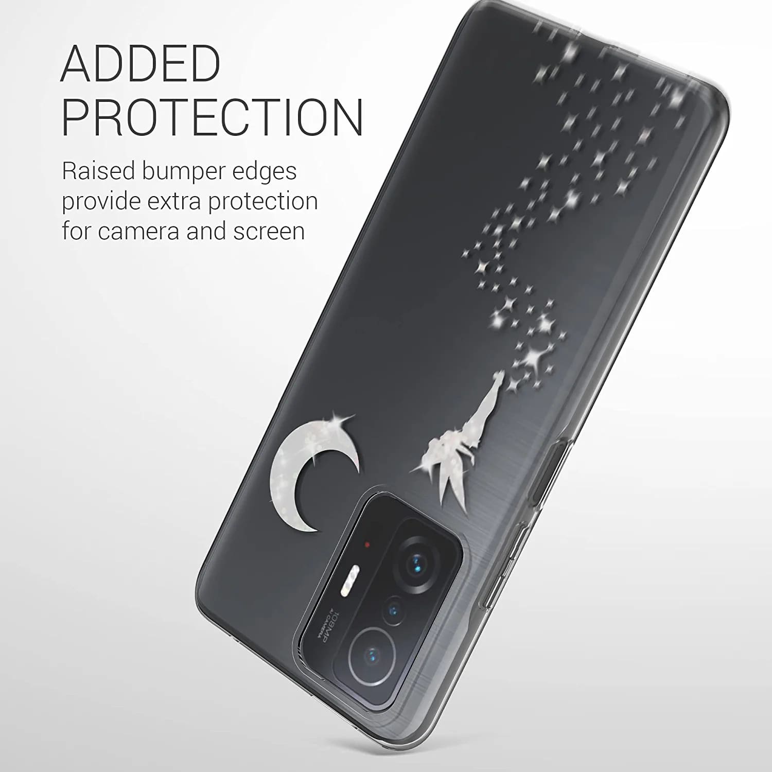 KW Xiaomi 11T / 11T Pro Θήκη Σιλικόνης TPU - Design Fairy Glitter - Silver / Διάφανη - 57086.04