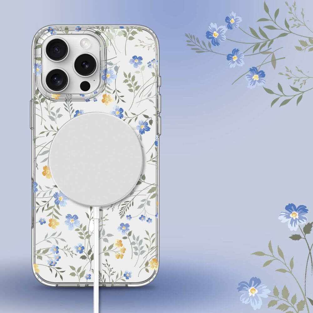 Tech - Protect iPhone 16 Pro MagMood - Σκληρή Θήκη με Πλαίσιο Σιλικόνης και MagSafe - Spring Flowers