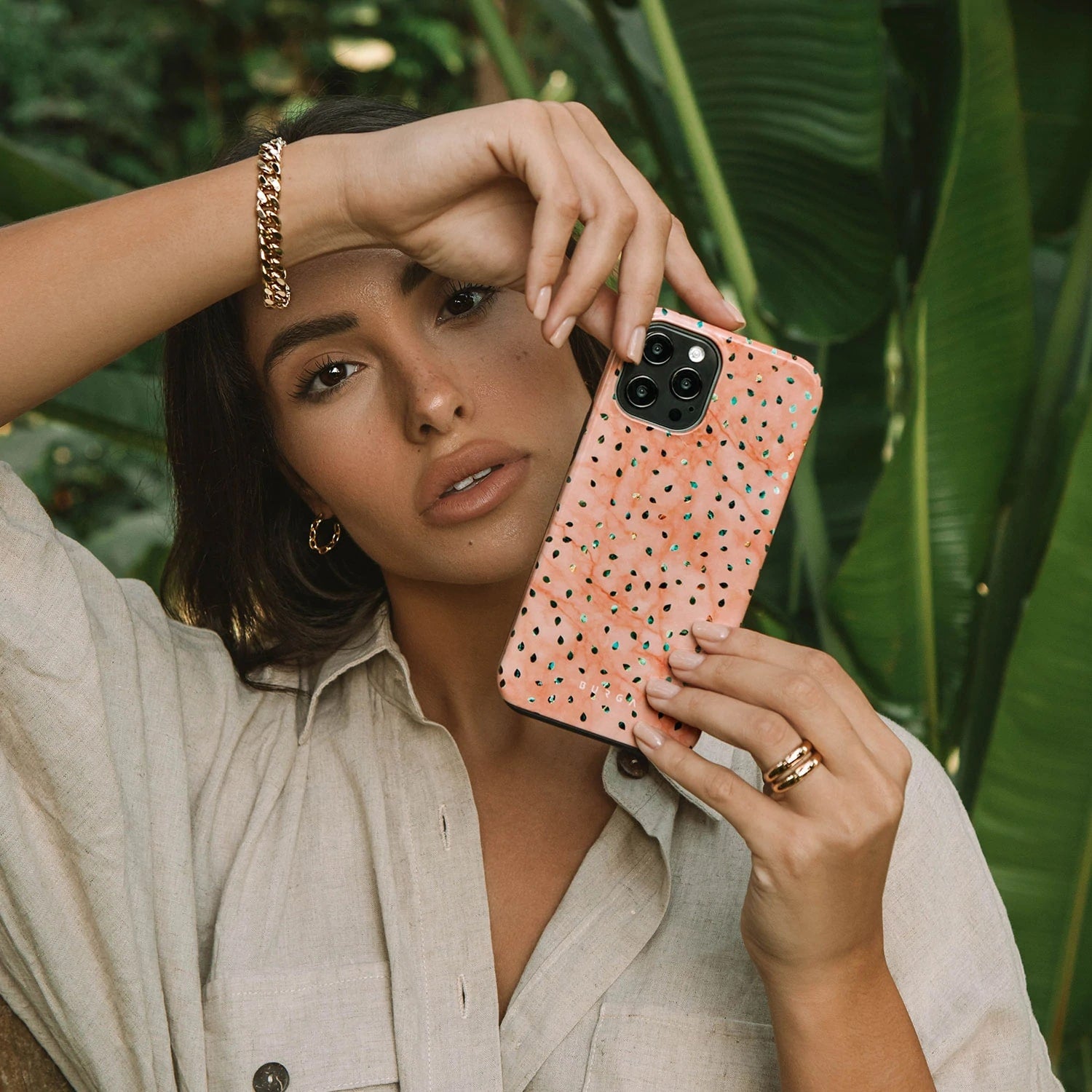 Burga Samsung Galaxy S22 Plus Fashion Tough Σκληρή Θήκη - Watermelon Shake