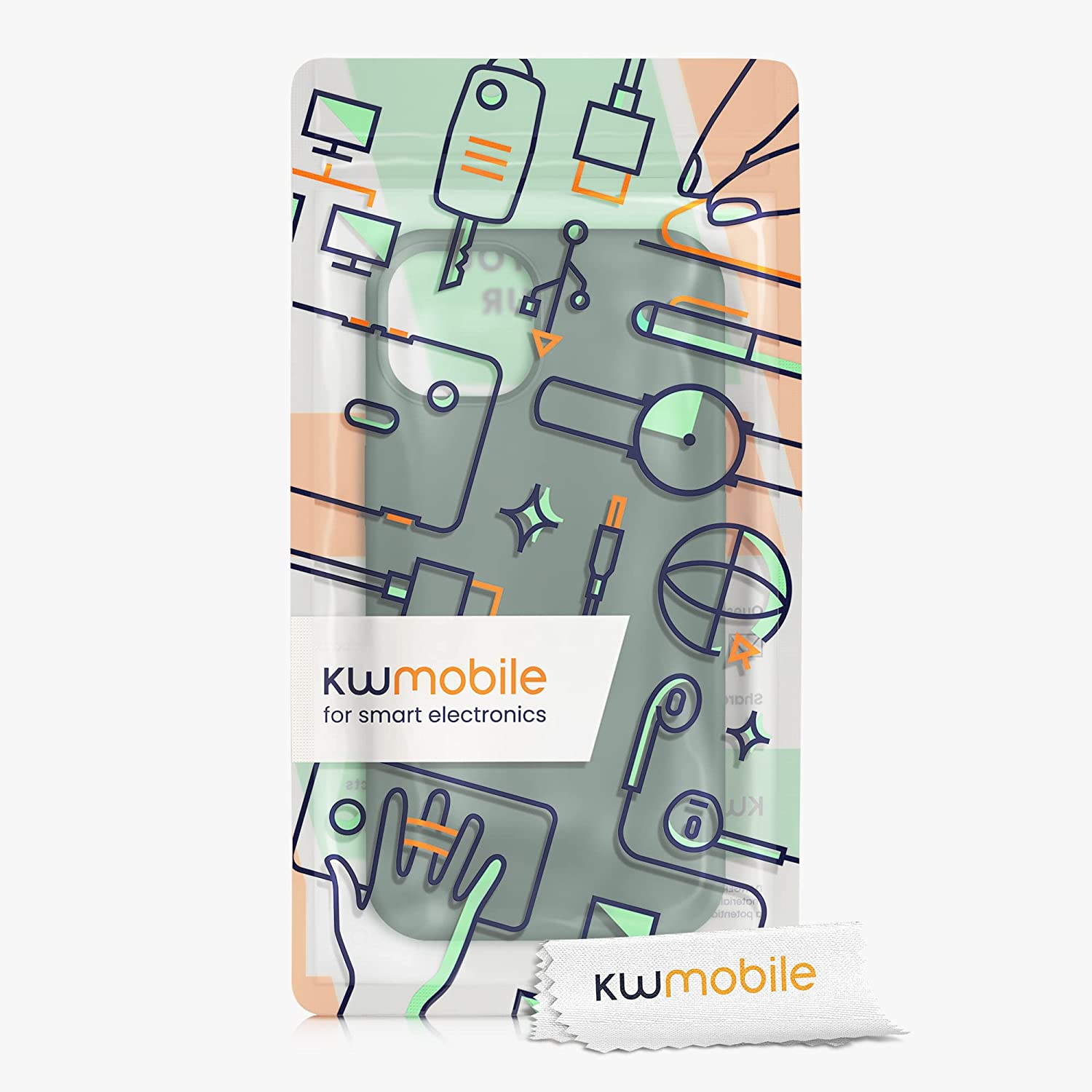 KW iPhone 13 Θήκη Σιλικόνης Rubberized TPU - Moss Green - 55878.169