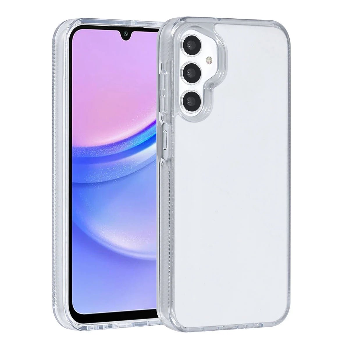 Tuniq Samsung Galaxy A15 4G / A15 5G - Σκληρή Θήκη με Πλαίσιο Σιλικόνης - Ημιδιάφανο Λευκό / Διάφανο