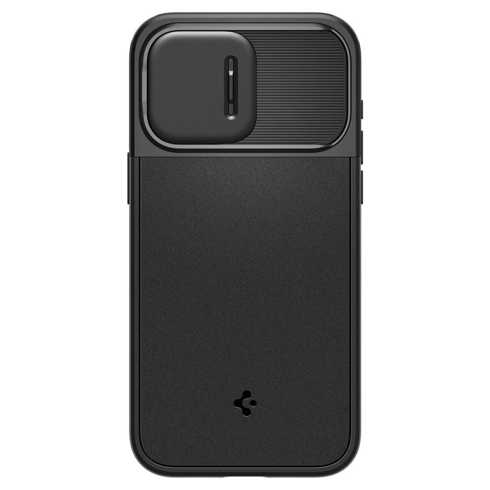 Spigen iPhone 15 Pro Optik Armor Mag Θήκη Σιλικόνης με Κάλυμμα για την Κάμερα και MagSafe - Black