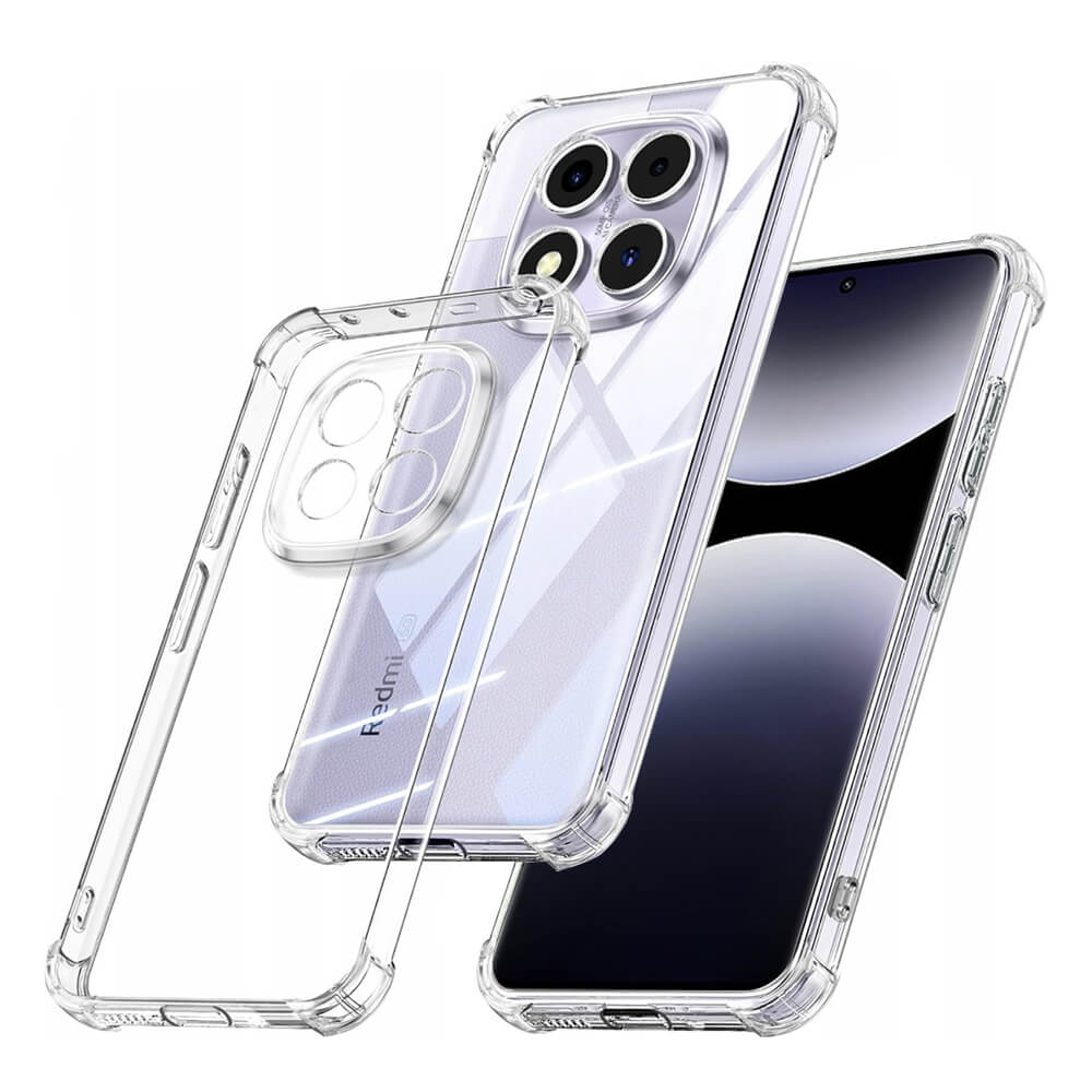Techsuit Xiaomi Redmi Note 14 Pro 5G / Poco X7 - Shockproof - Θήκη Σιλικόνης με Ενισχυμένες Γωνίες - Clear