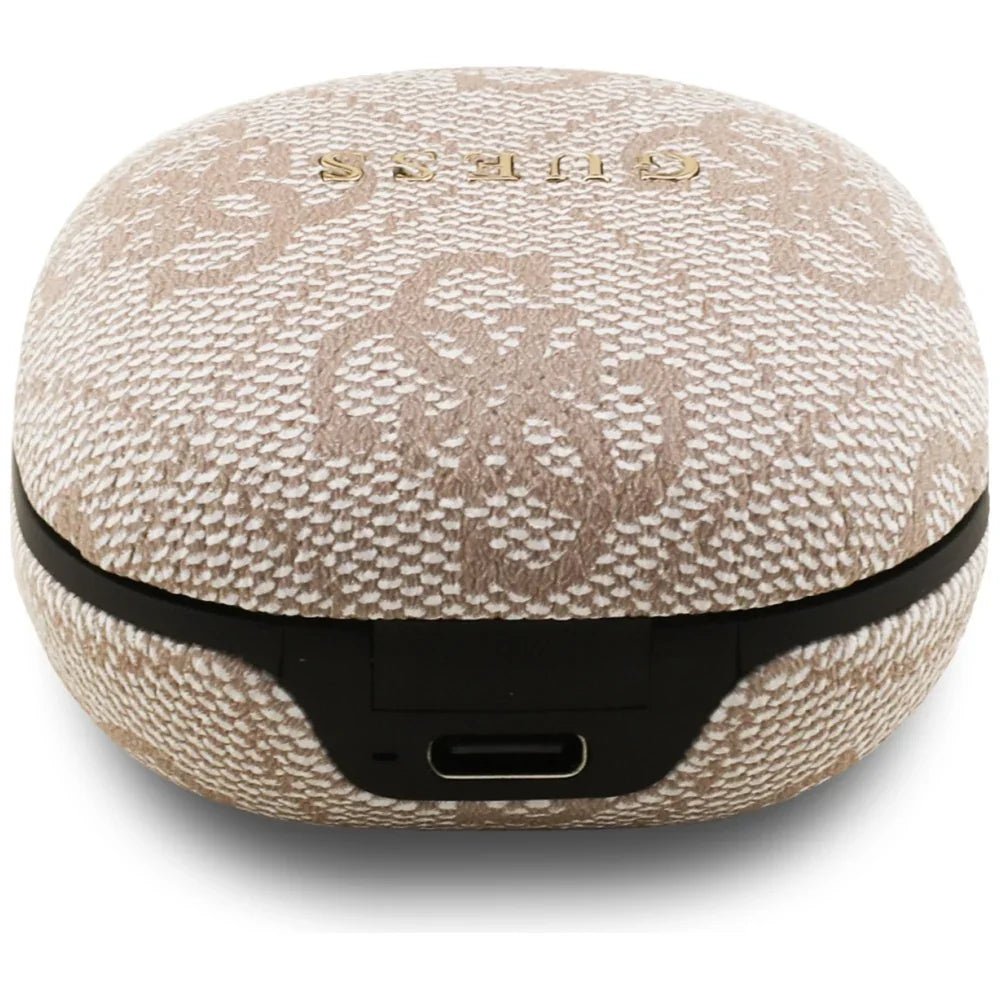 Guess 4G Classic Metal Logo TWS ENC - Bluetooth 5.4 - Ασύρματα ακουστικά για Κλήσεις / Μουσική - Pink