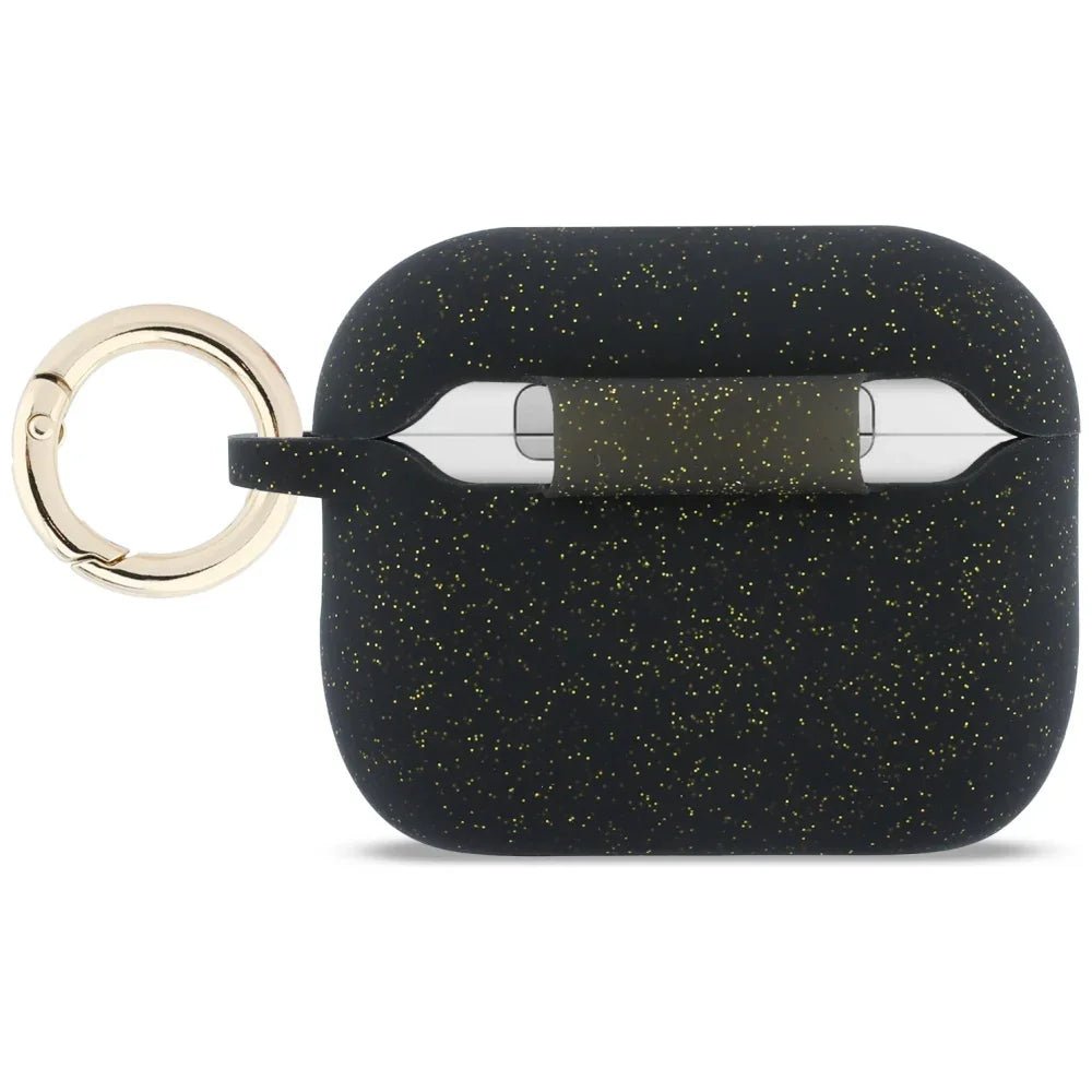Guess AirPods Pro 3 - Θήκη Σιλικόνης - Silicone Glitter Ring - Black