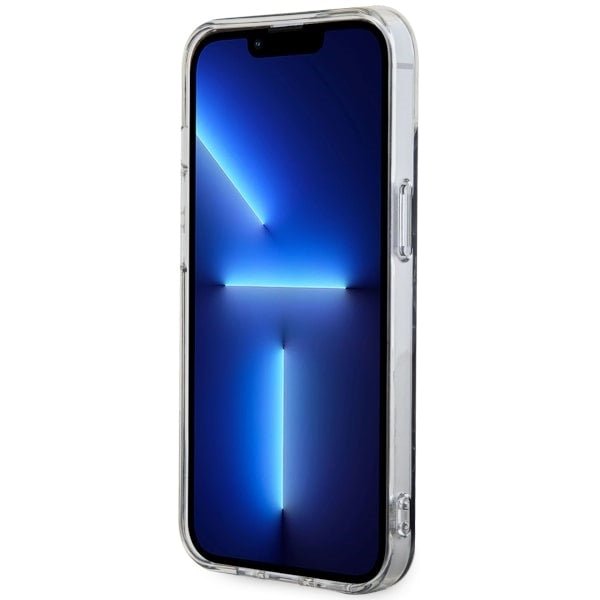 Guess iPhone 15 Plus/ iPhone 14 Plus - Σκληρή Θήκη με Πλαίσιο Σιλικόνης - Marble MagSafe - Black