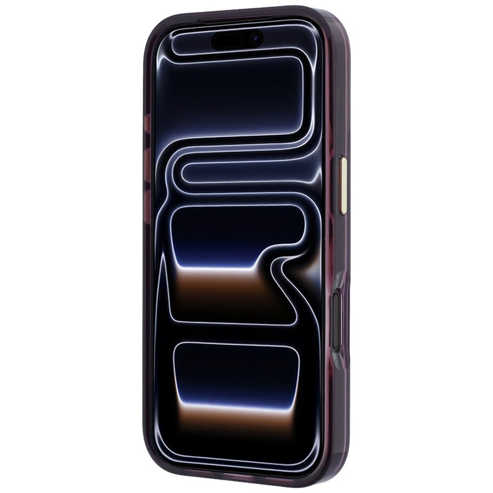Guess iPhone 17 Pro / iPhone 18 Pro - Σκληρή Θήκη με Πλαίσιο Σιλικόνης - IML 4G Script Metal - Burgundy