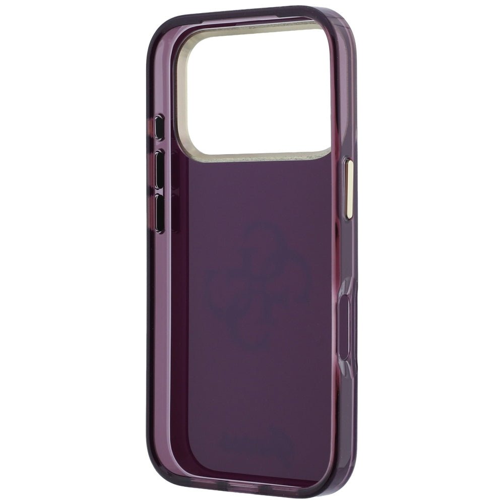 Guess iPhone 17 Pro / iPhone 18 Pro - Σκληρή Θήκη με Πλαίσιο Σιλικόνης - IML 4G Script Metal - Burgundy