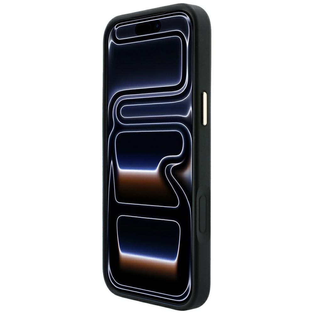 Guess iPhone 17 Pro Max / iPhone 18 Pro Max - Σκληρή Θήκη με Πλαίσιο Σιλικόνης και Επένδυση Οικολογικού Δέρματος - Embossed 4G Classic MagSafe - Black - GUHMP18XP4MSEGCK
