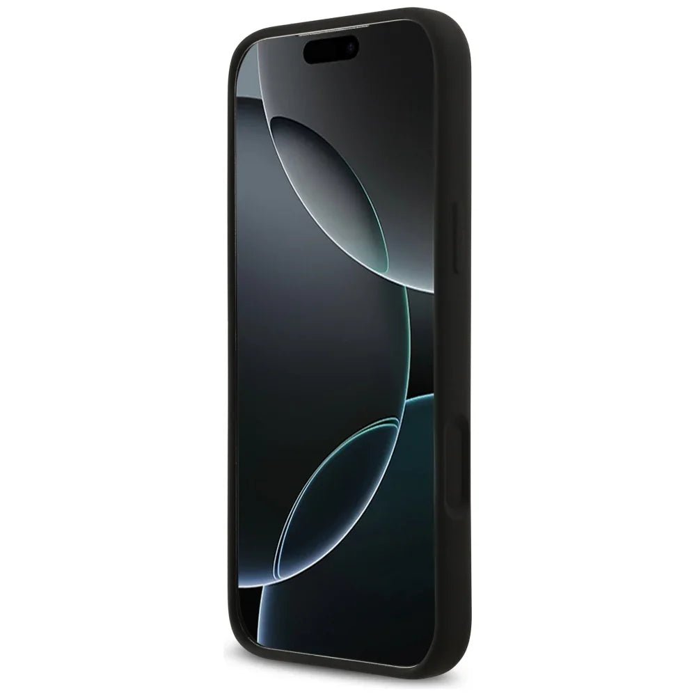 Guess iPhone 17 Pro Max - Silicone Big 4G Script - Σκληρή Θήκη Σιλικόνης - Black