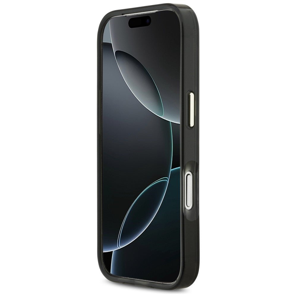 Guess iPhone 17 Pro Max - Σκληρή Θήκη με Πλαίσιο Σιλικόνης - IML Script Metal MagSafe - Tortoise