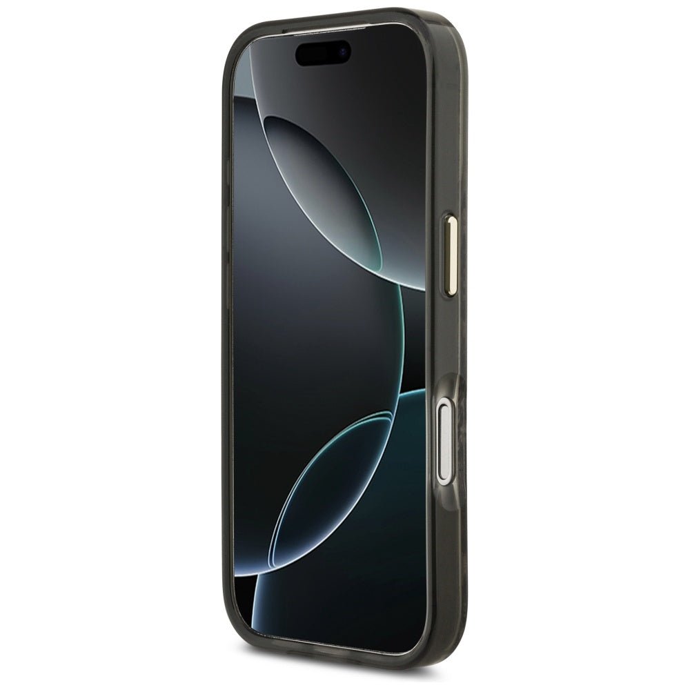 Guess iPhone 17 Pro Max - Σκληρή Θήκη με Πλαίσιο Σιλικόνης - Python Pattern MagSafe - Brown