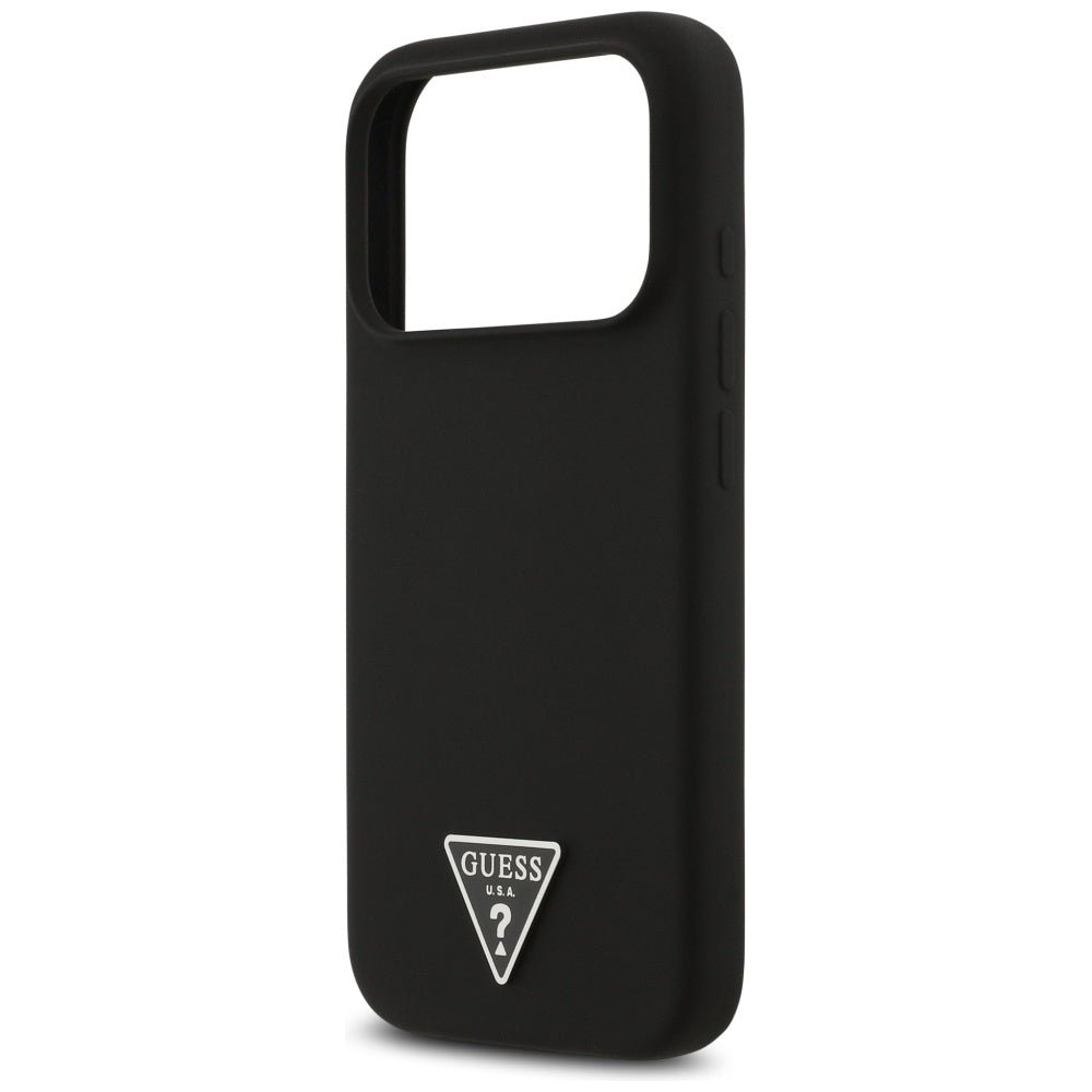 Guess iPhone 17 Pro - Θήκη Σιλικόνης με MagSafe - Silicone Triangle Logo MagSafe - Black