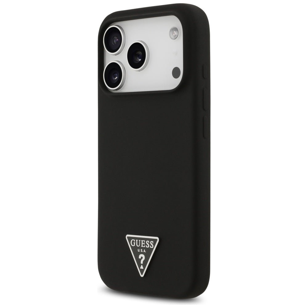 Guess iPhone 17 Pro - Θήκη Σιλικόνης με MagSafe - Silicone Triangle Logo MagSafe - Black