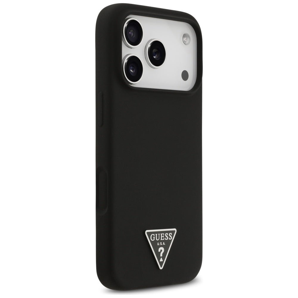 Guess iPhone 17 Pro - Θήκη Σιλικόνης με MagSafe - Silicone Triangle Logo MagSafe - Black