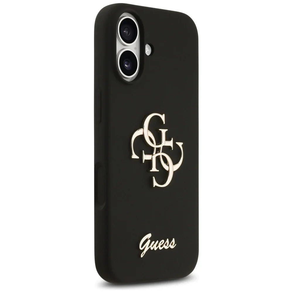 Guess iPhone 17 - Silicone Big 4G Script - Σκληρή Θήκη Σιλικόνης - Black